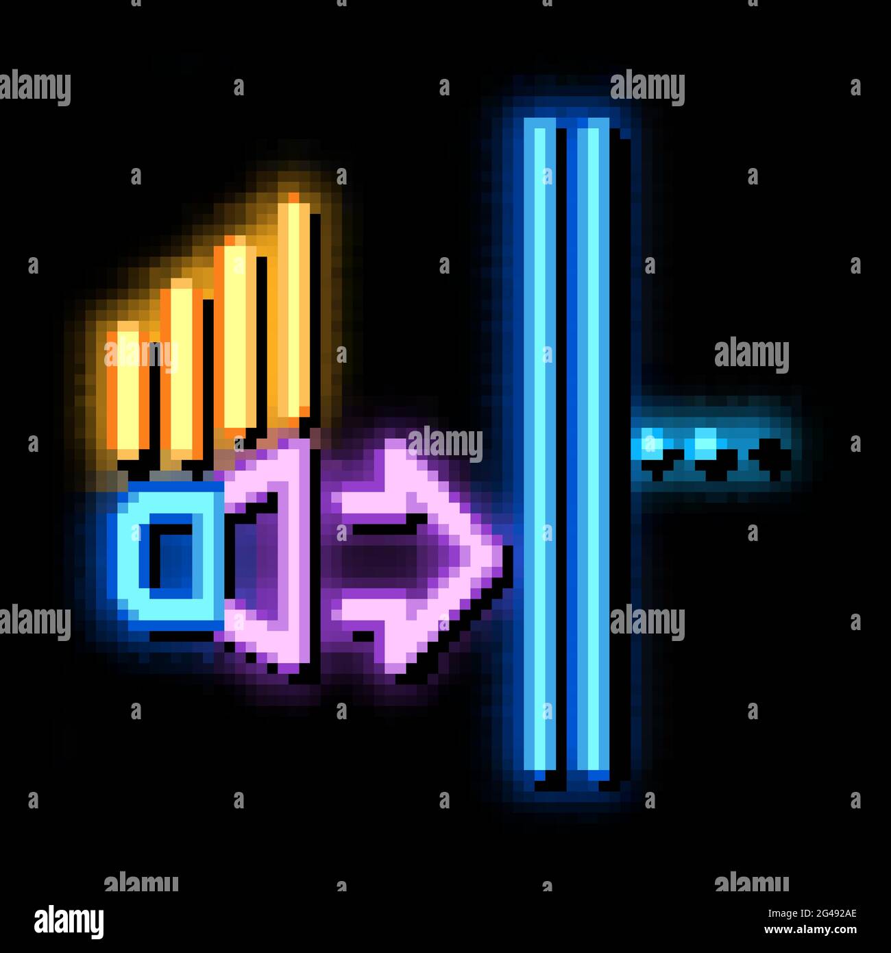 sound speaker operation neon glow icon illustration Stock Vector Image ...