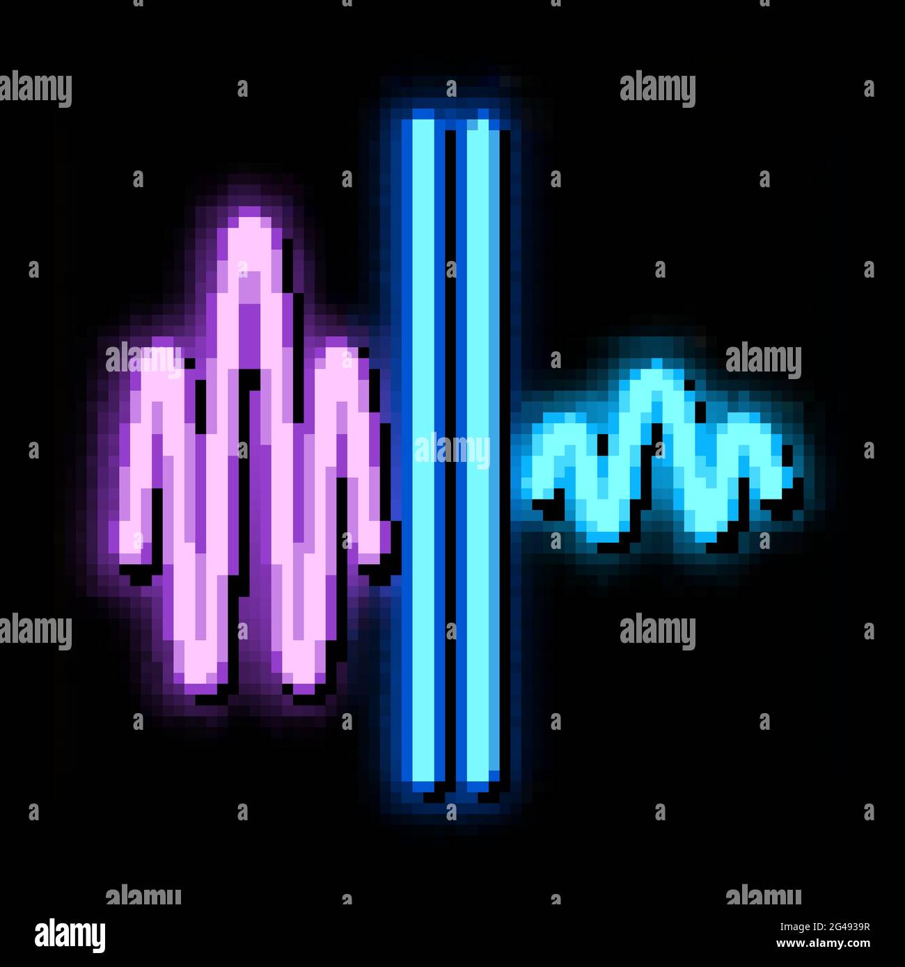 sound and silence neon glow icon illustration Stock Vector Image & Art ...