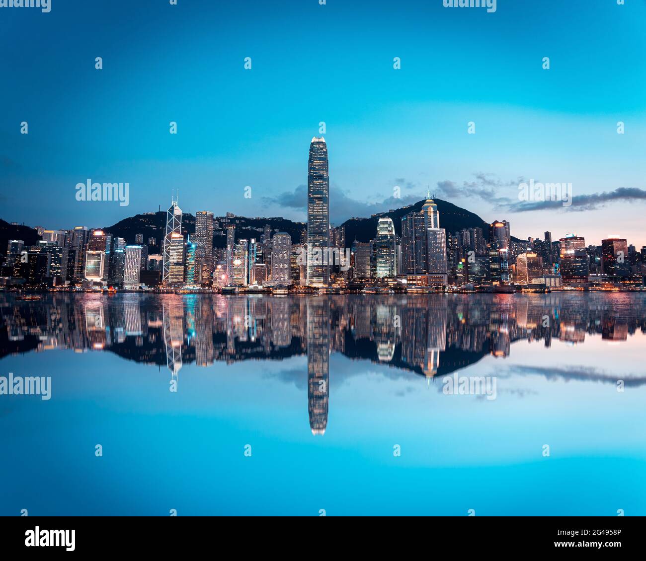 Panorama of Hong Kong City skyline Stock Photo - Alamy