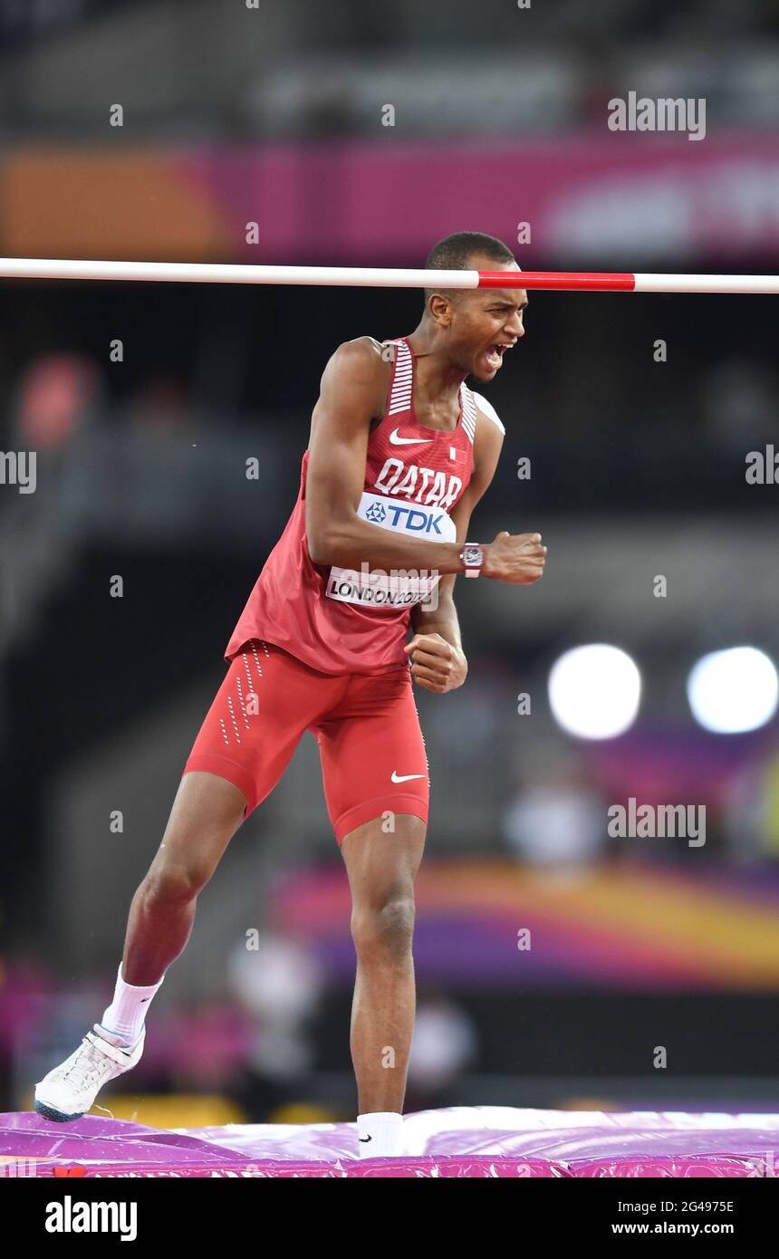 Mutaz Barshim (Qatar). High Jump Gold Medal. IAAF World Championships