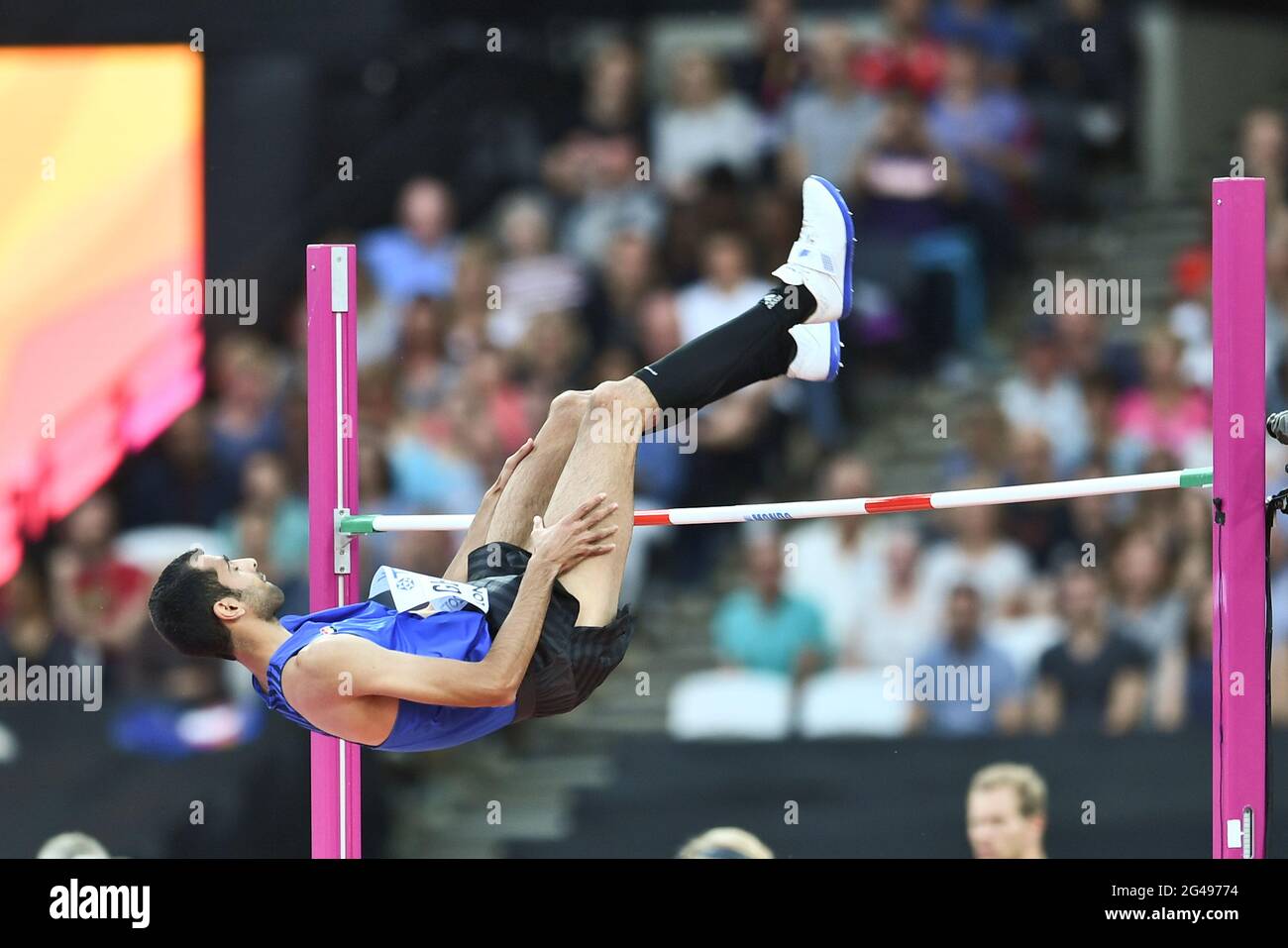 Majd Eddin Ghazal (Egypt). High Jump Bronze Medal. IAAF World