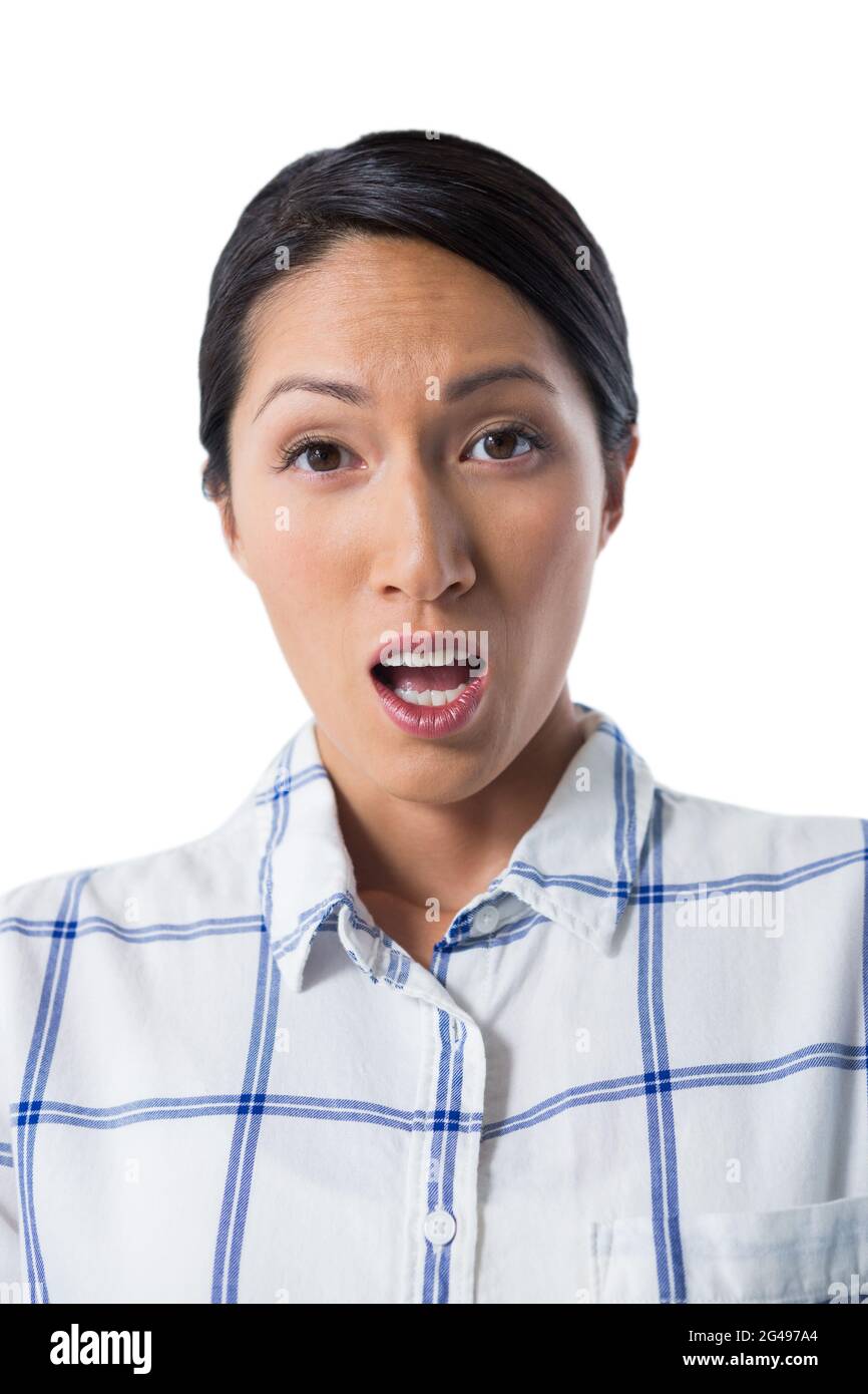 Surprised young chinese woman hi-res stock photography and images - Alamy