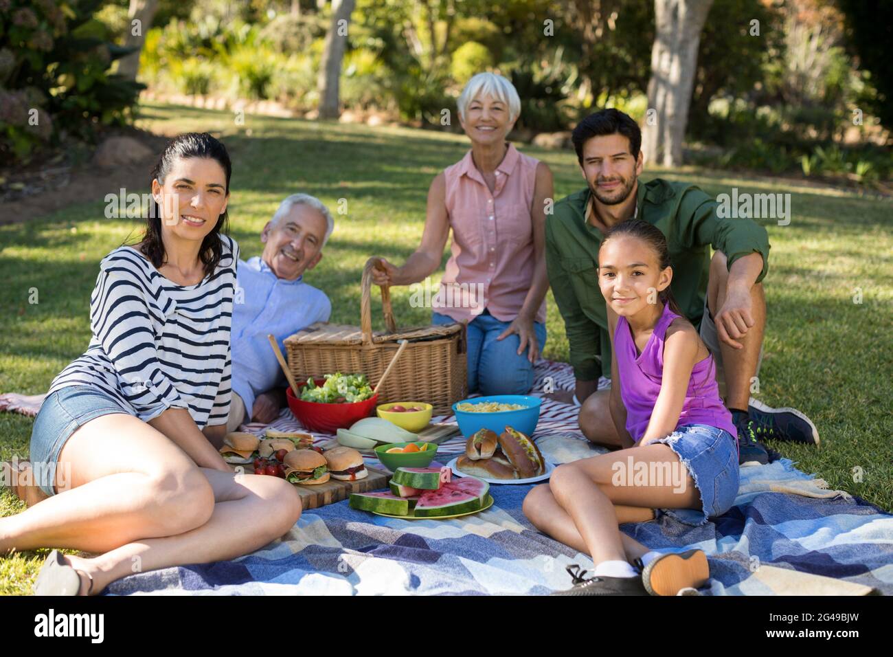 Elderly people having picnic in hi-res stock photography and images - Alamy