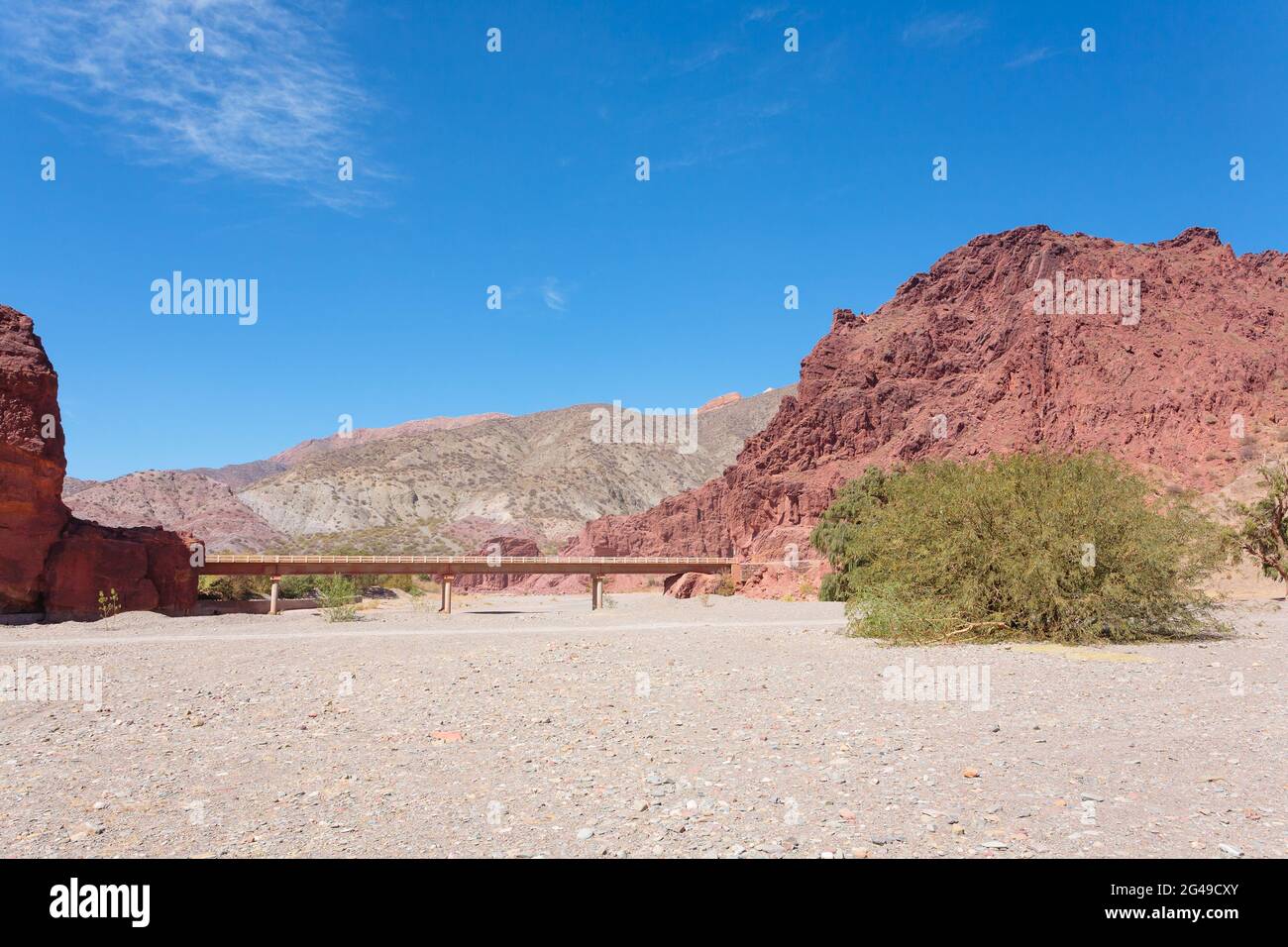 Bolivian canyon near Tupiza,Bolivia.Quebrada Seca,Duende canyon.Bolivian landscape Stock Photo