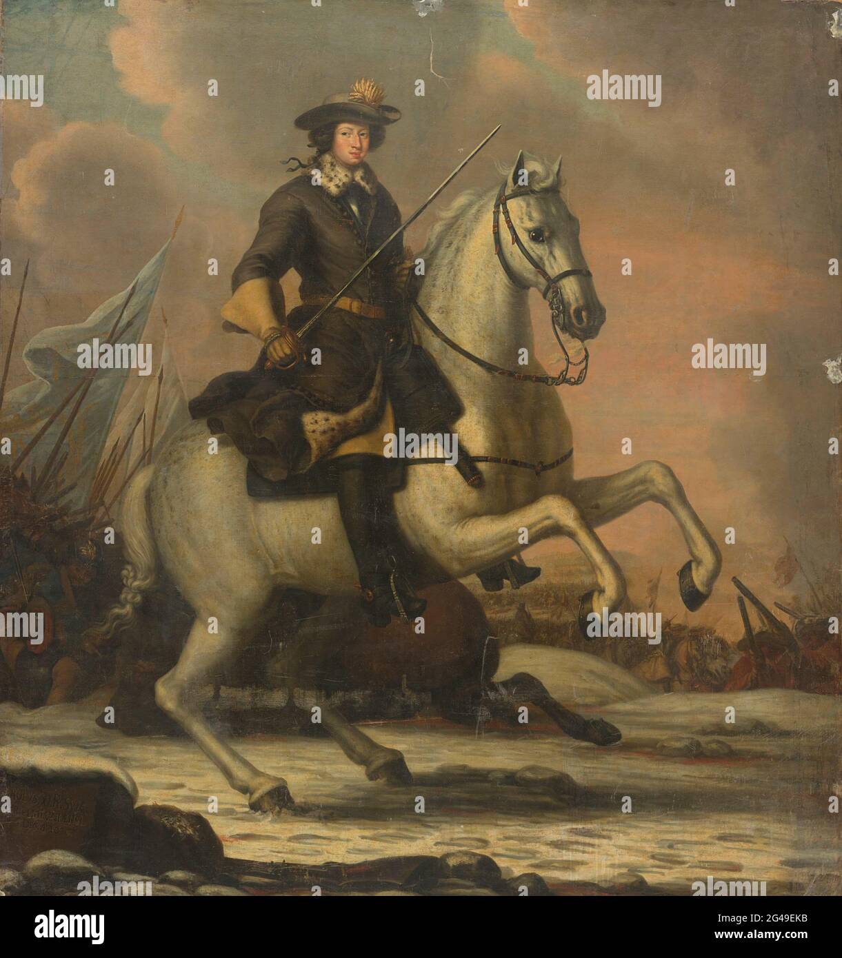 Charles XI (1665-97), King Of Sweden. Portrait of Charles Xi, king of ...