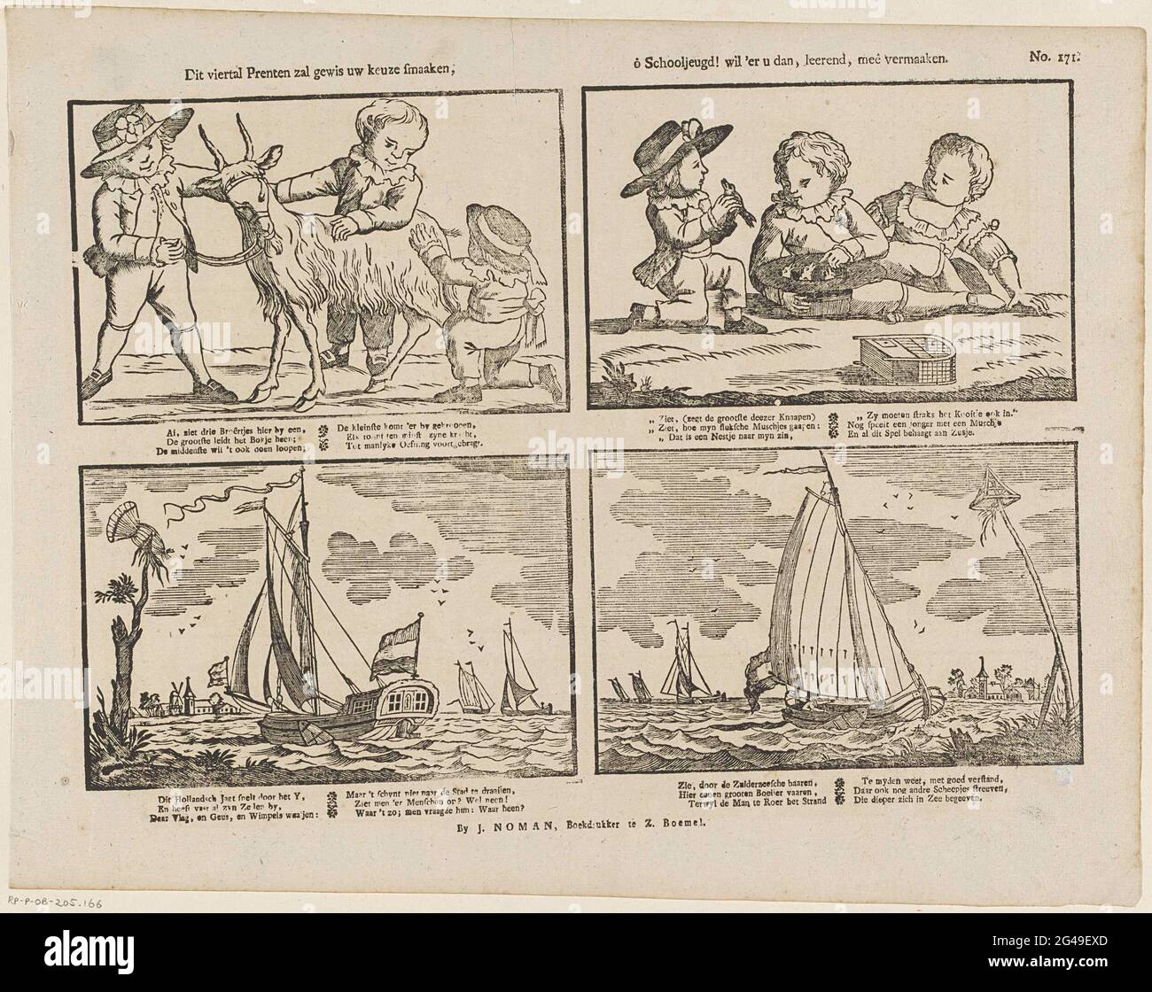 This Four Party Prints Will Delight Your Choice Smaaken O Schoolchildren Want Then You Mee Vermaakken Leaf With 4 Performances Above Two Performances Of Children Playing With Animals Below Two Representations