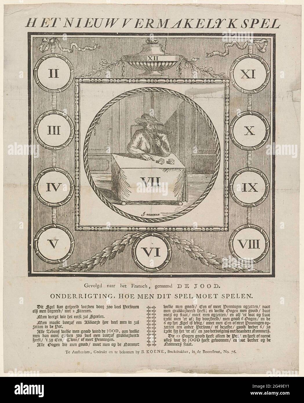 Jewish Square Script The new entertaining game / followed to the Fransch, called the Jew ...