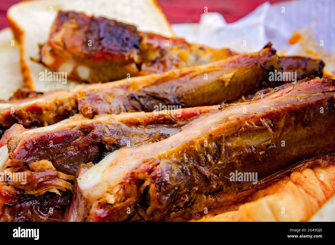 Southern style bbq ribs hi-res stock photography and images - Alamy