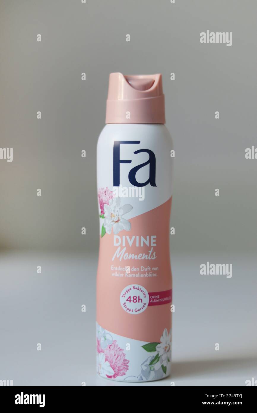 BERLIN, GERMANY - Jun 17, 2021: Fa deodorant for women made by the German  company Henkel AG, beauty Stock Photo - Alamy