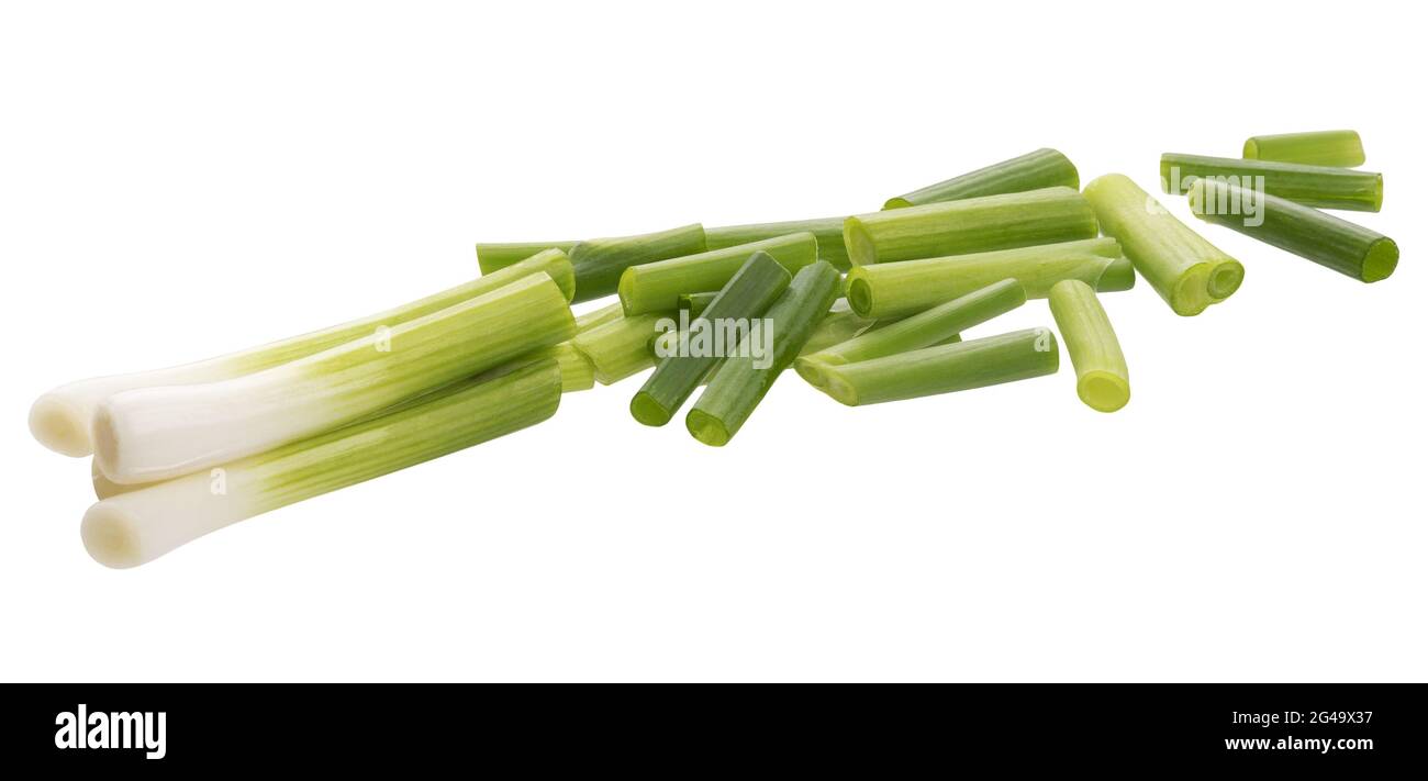 One spring onion chopped isolated hi-res stock photography and images ...