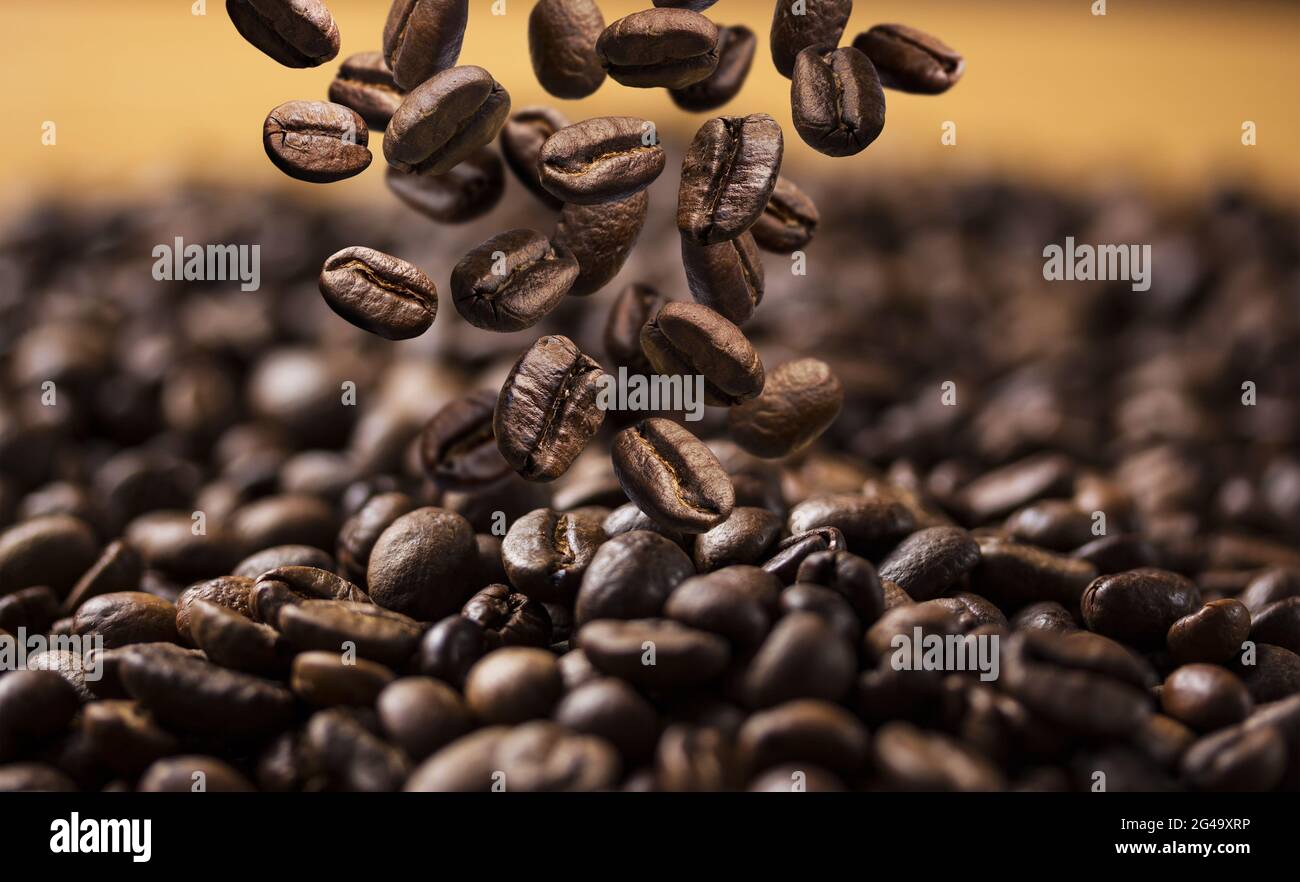 Roasted Coffee Beans Background for Beverage and Culinary Design 53481557  Stock Photo at Vecteezy, image size:1300x882