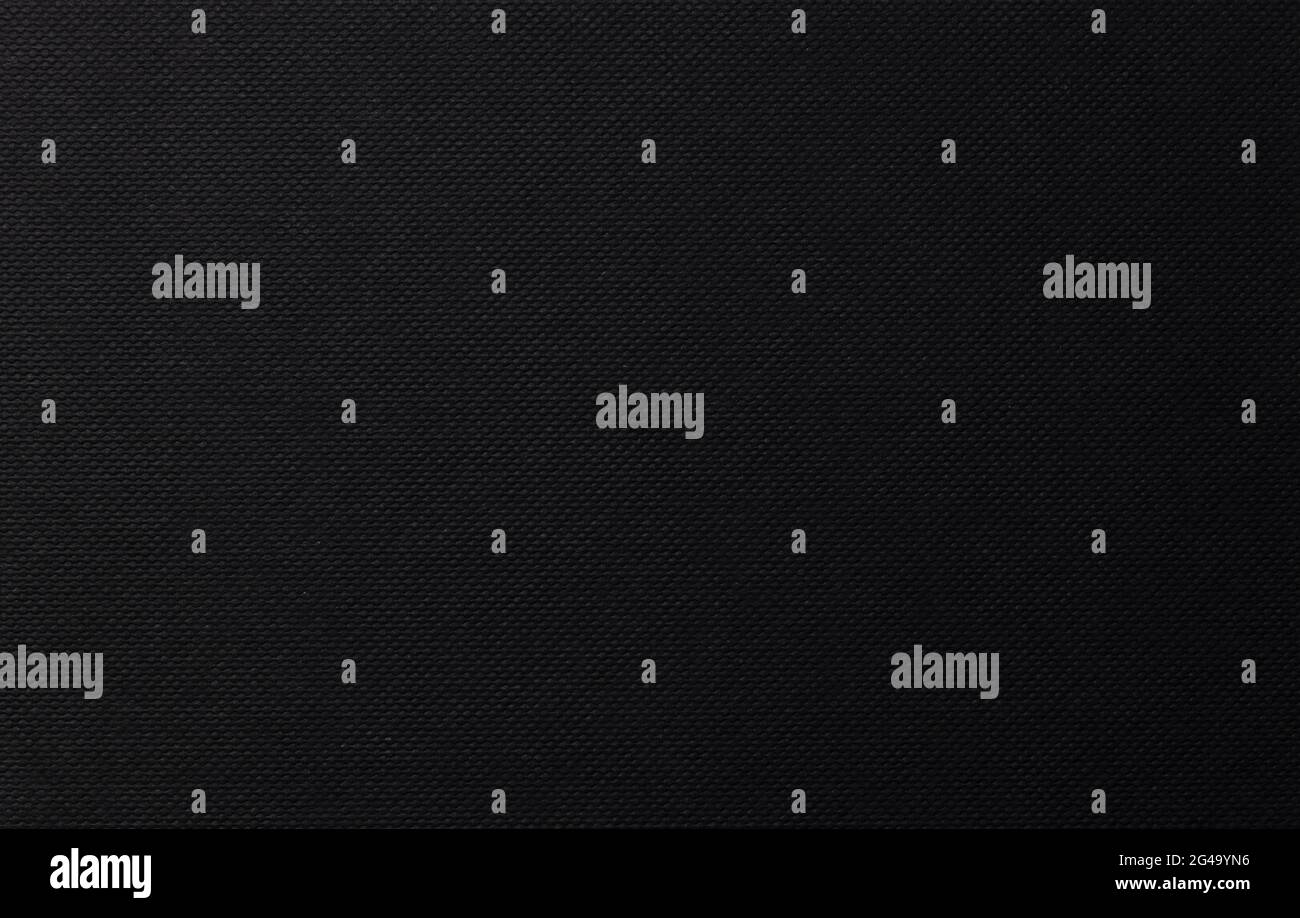 Black paper background, canvas texture Stock Photo