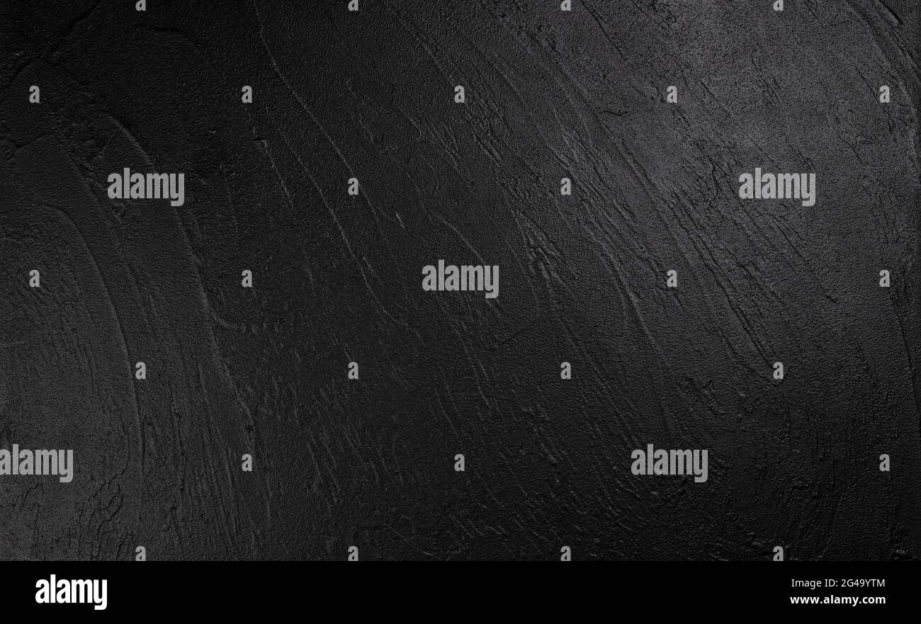 Black stone texture, dark slate background Stock Photo