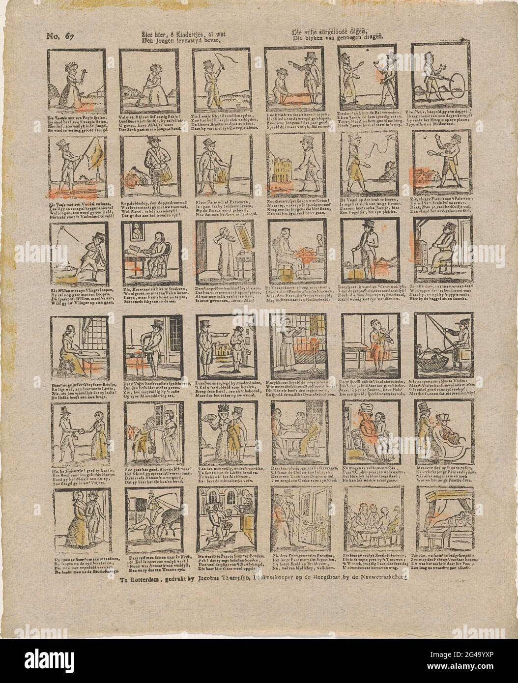 Looks Here O Kids Already What Demn Boy Contains Levensyd Those Free Care Worn Days That Blyken Pleasure Leaf With 36 Performances Of Different Phases From Human Life From Birth