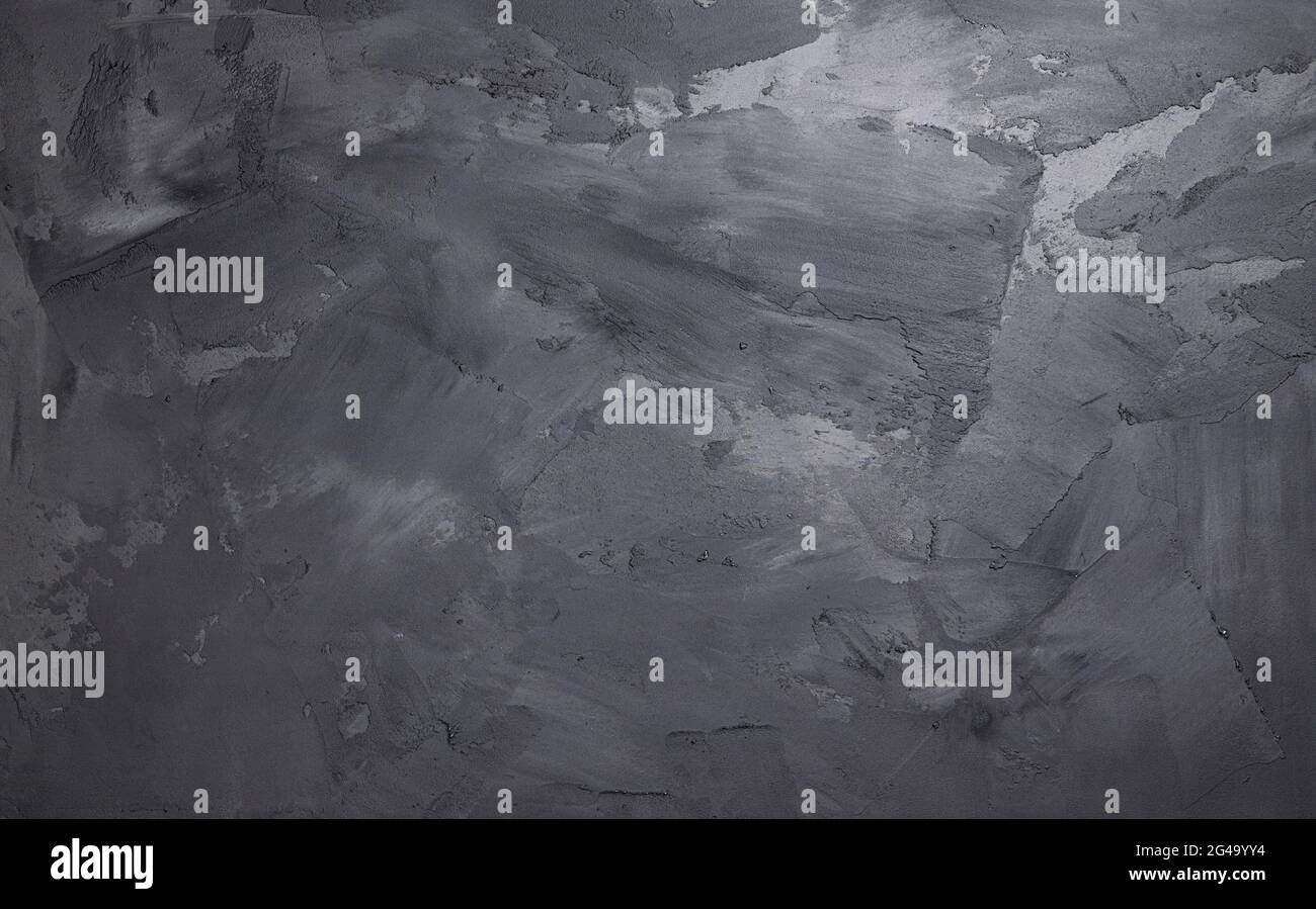 Gray cement wall with stucco texture, concrete background Stock Photo