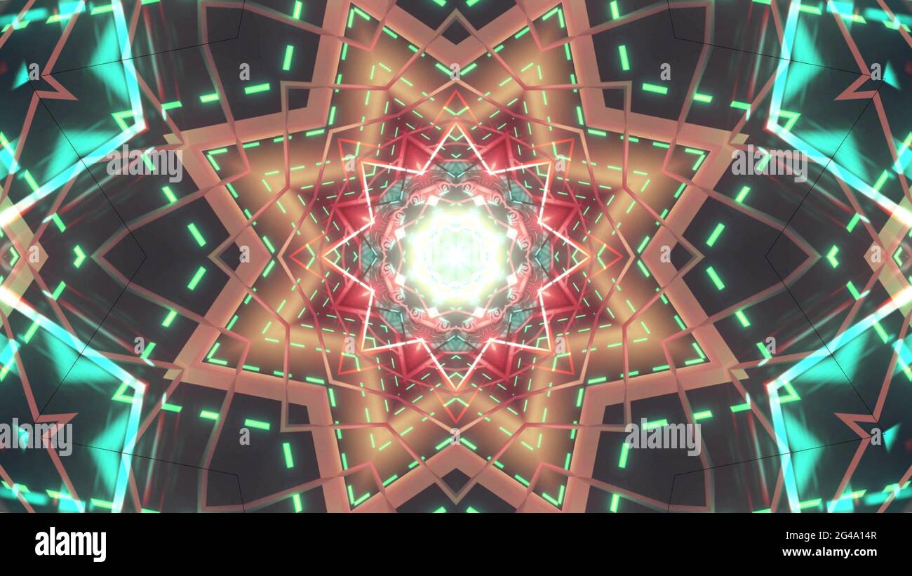 A 3D rendering of a futuristic background with geometric shapes and ...