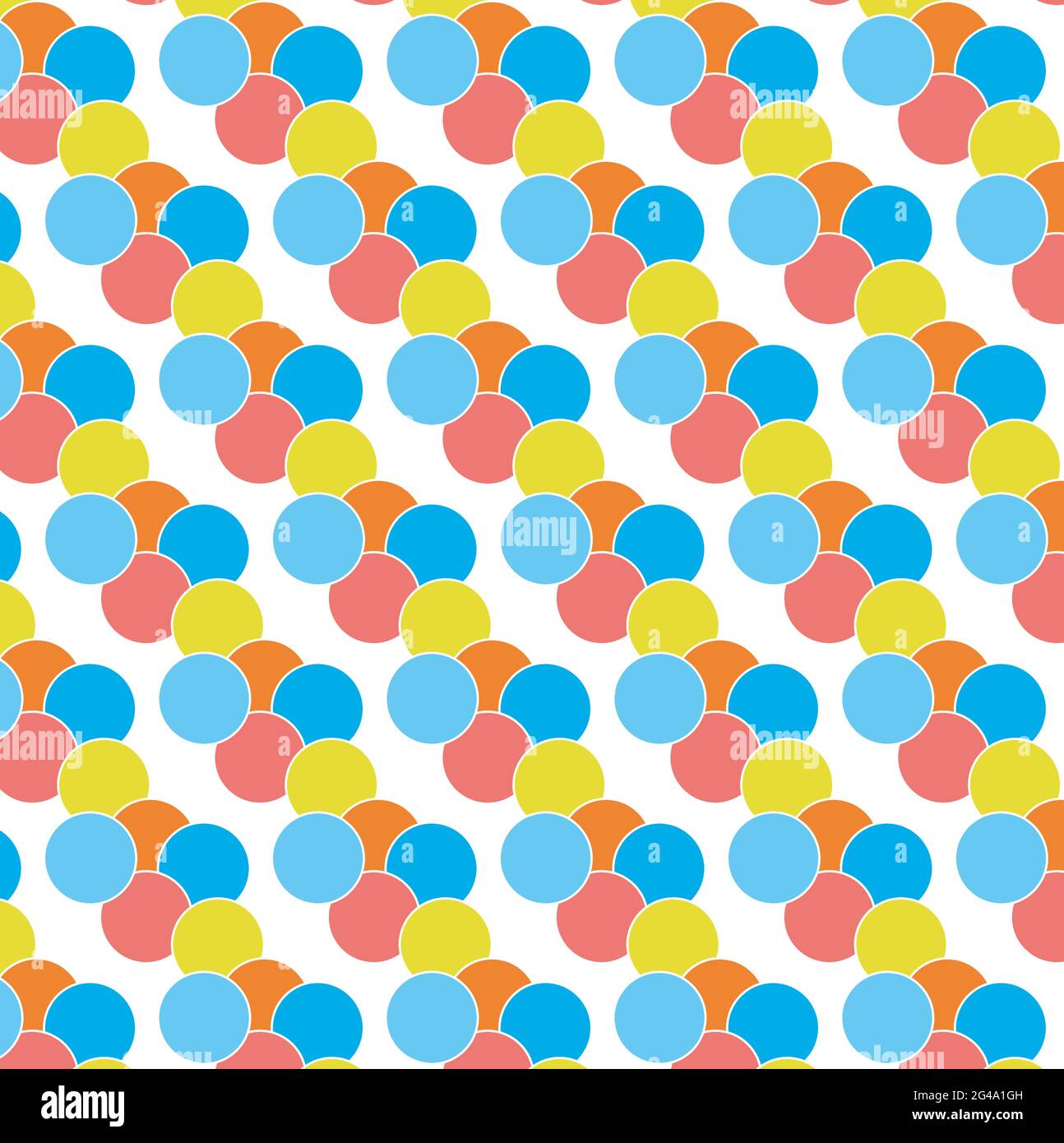 Seamless colourful vector dot pattern Stock Vector