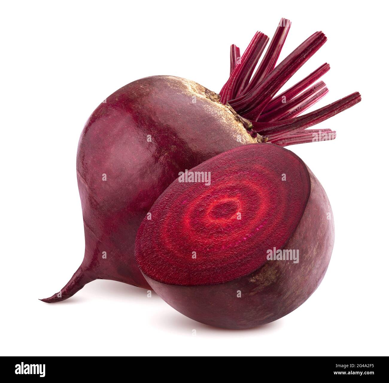 Beetroot isolated on white background with clipping path Stock Photo