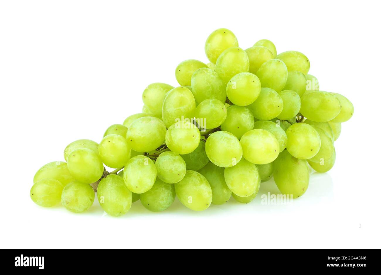 Green grape isolated on white background Stock Photo