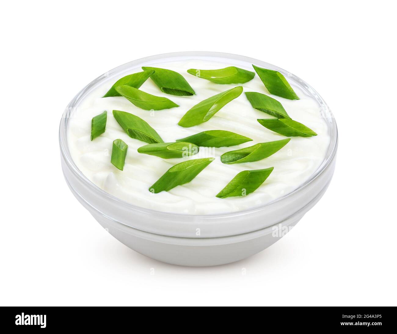 Sour cream and onion isolated on white background Stock Photo - Alamy