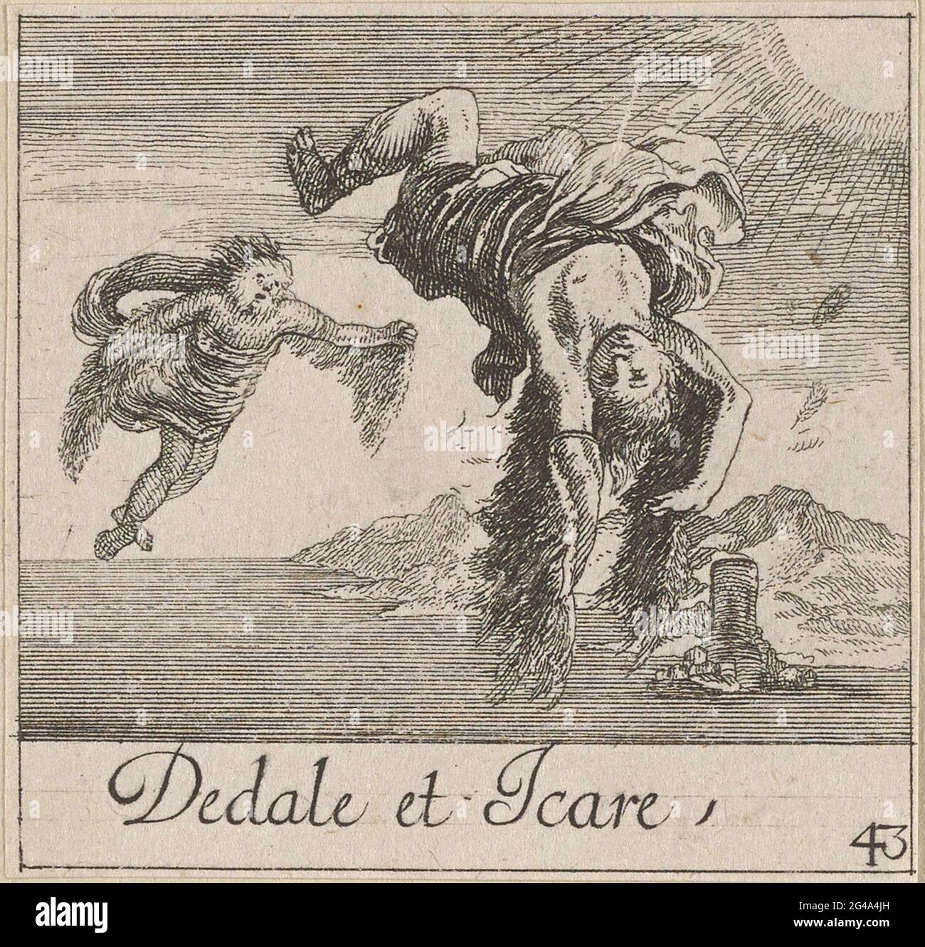 Daedalus and Icarus; Dedale et iCare; Card game with mythological ...
