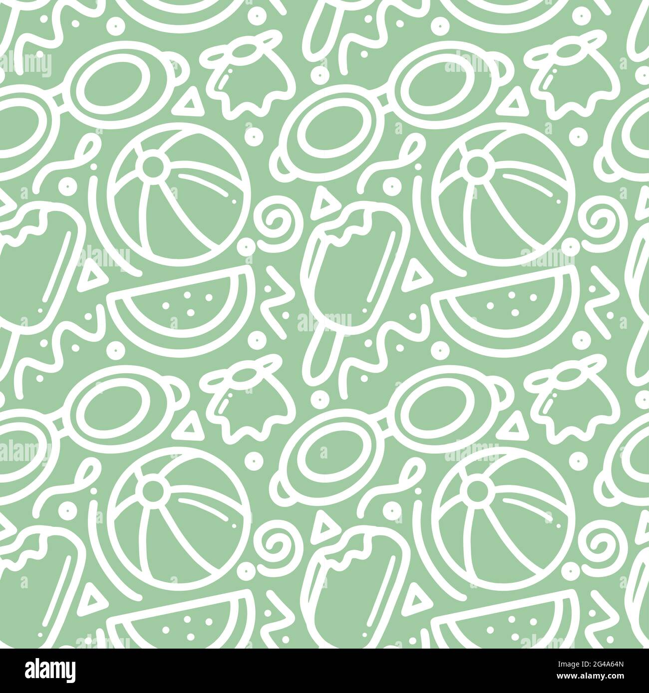Hand drawn doodle playing summer on the beach Stock Vector Image & Art ...