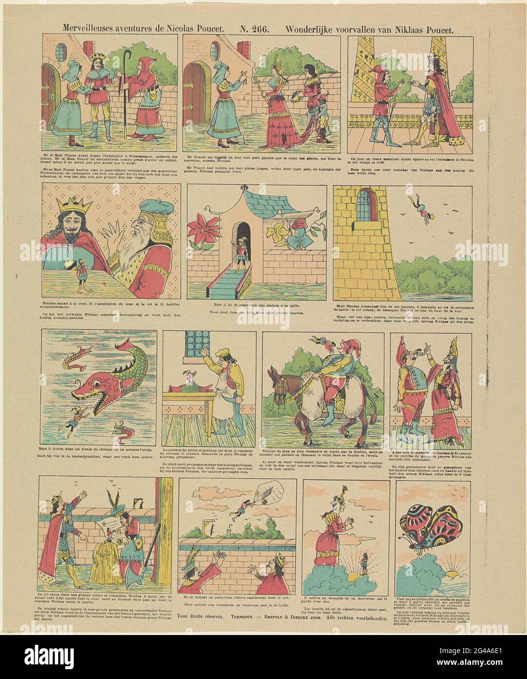 Merveilleuses Aventures Niklaas Poucet Nicolas Poucet. Leaf with 14