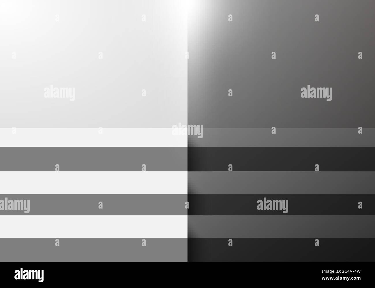 3D black and white step stair studio room blank background with ...