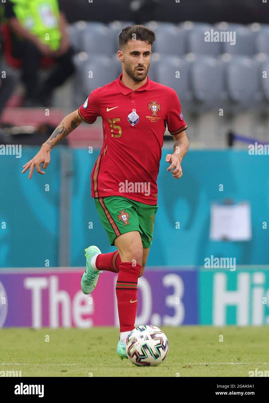 firo: 19.06.2021, Fuvuball, football: EURO 2021, EM 2020, EURO 2020, European Championship 2020, group stage, group F, POR, Portugal - GER, Germany 2: 4 Rafa SILVA, POR, individual action Stock Photo