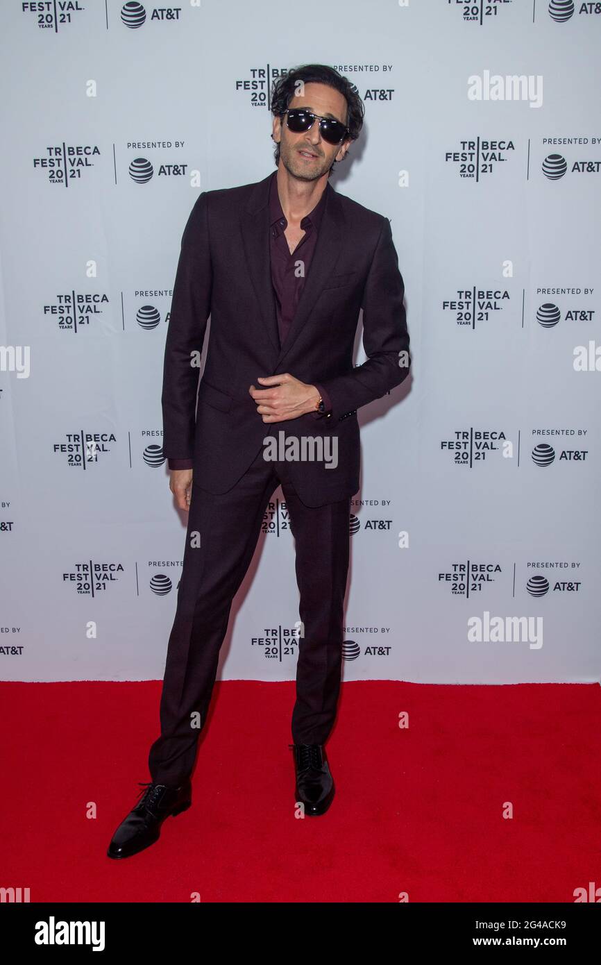New York, USA. 19th June 2020. Adrien Brody attends 'Clean' Premiere during 2021 Tribeca Festival at Brooklyn Commons at MetroTech on June 19, 2021 in New York City. Credit: Ron Adar/Alamy Live News Stock Photo
