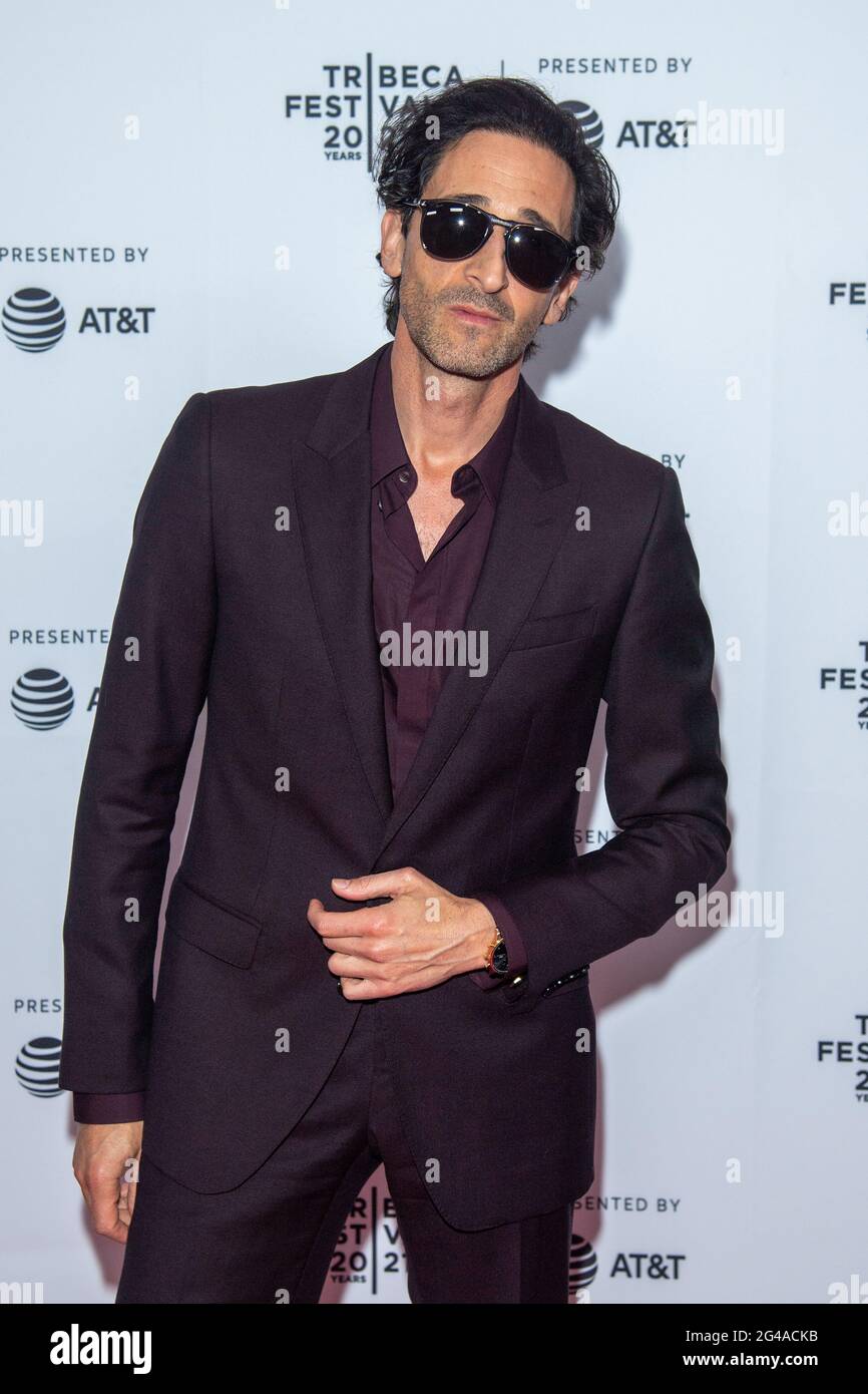 New York, USA. 19th June 2020. Adrien Brody attends 'Clean' Premiere during 2021 Tribeca Festival at Brooklyn Commons at MetroTech on June 19, 2021 in New York City. Credit: Ron Adar/Alamy Live News Stock Photo