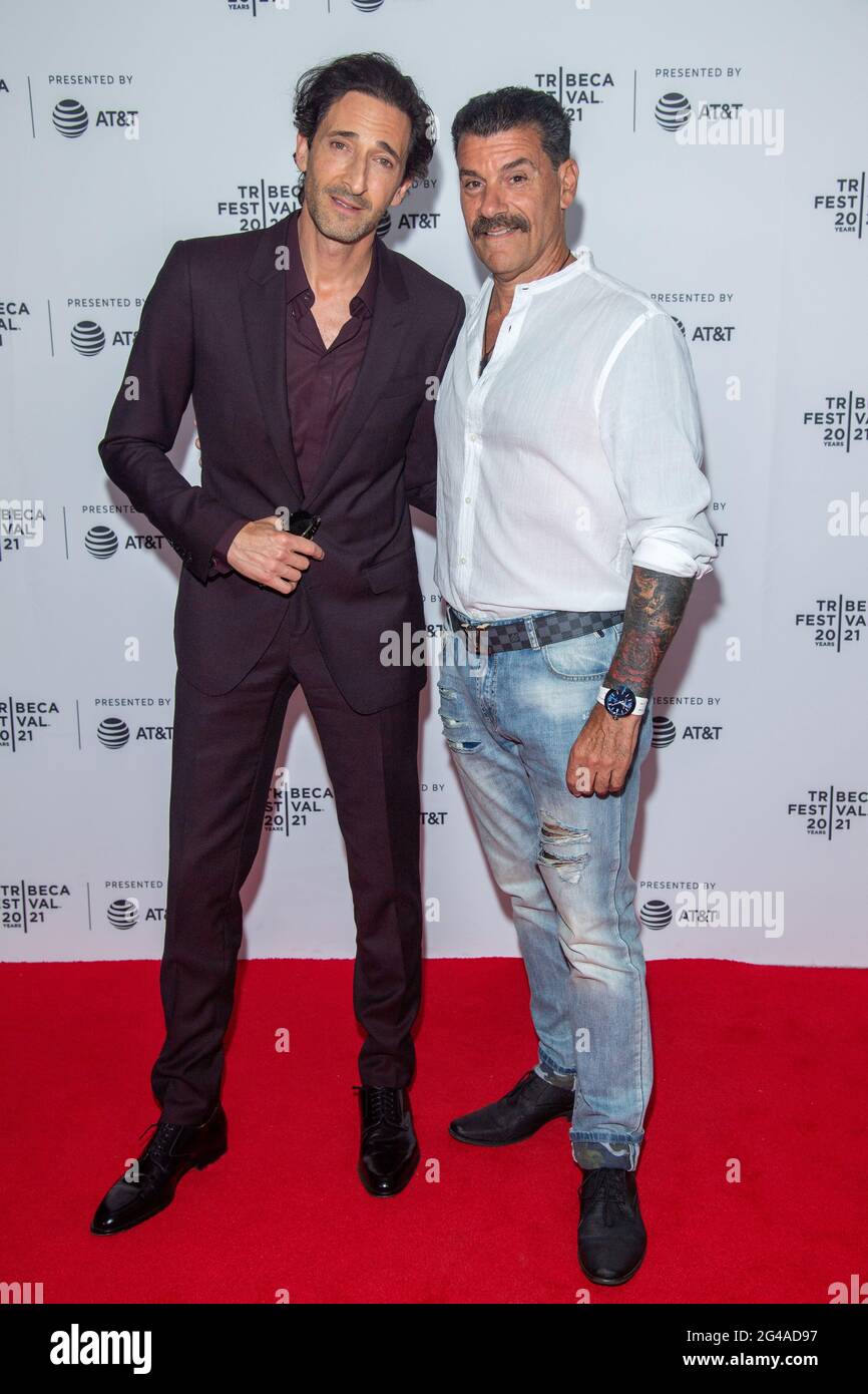 New York, USA. 19th June 2020. Adrien Brody and John Bianco attend 'Clean' Premiere during 2021 Tribeca Festival at Brooklyn Commons at MetroTech on June 19, 2021 in New York City. Credit: Ron Adar/Alamy Live News Stock Photo