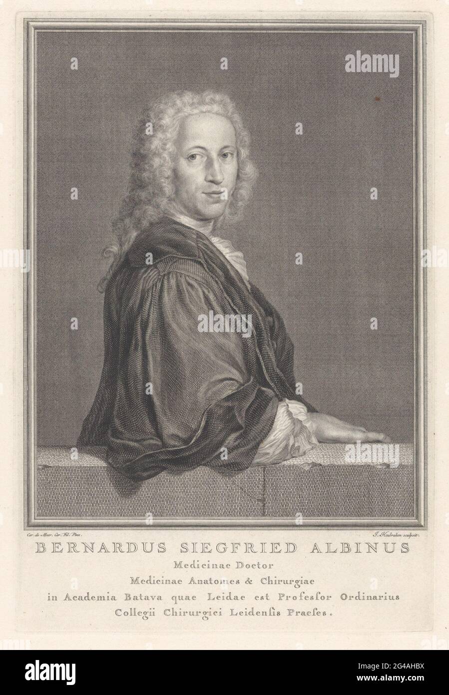 Portrait of Bernard Siegfried albinus. Portrait of Bernard Siegfried
