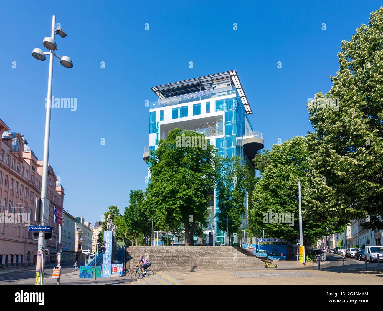 Wien, Vienna: Haus des Meeres (HdM, House of the Sea) public aquarium ...