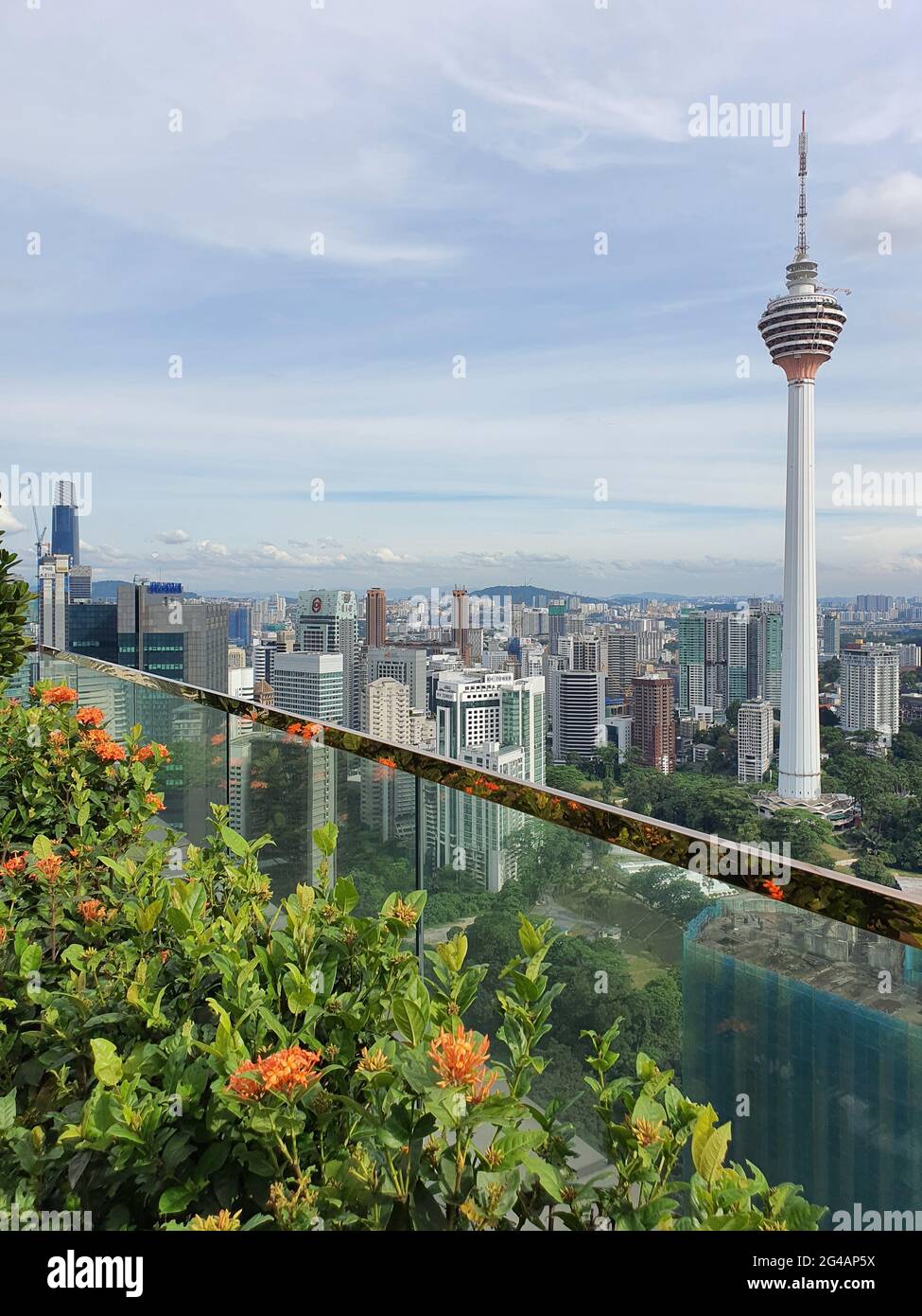 KL tower and Kuala Lumpur City View Stock Photo