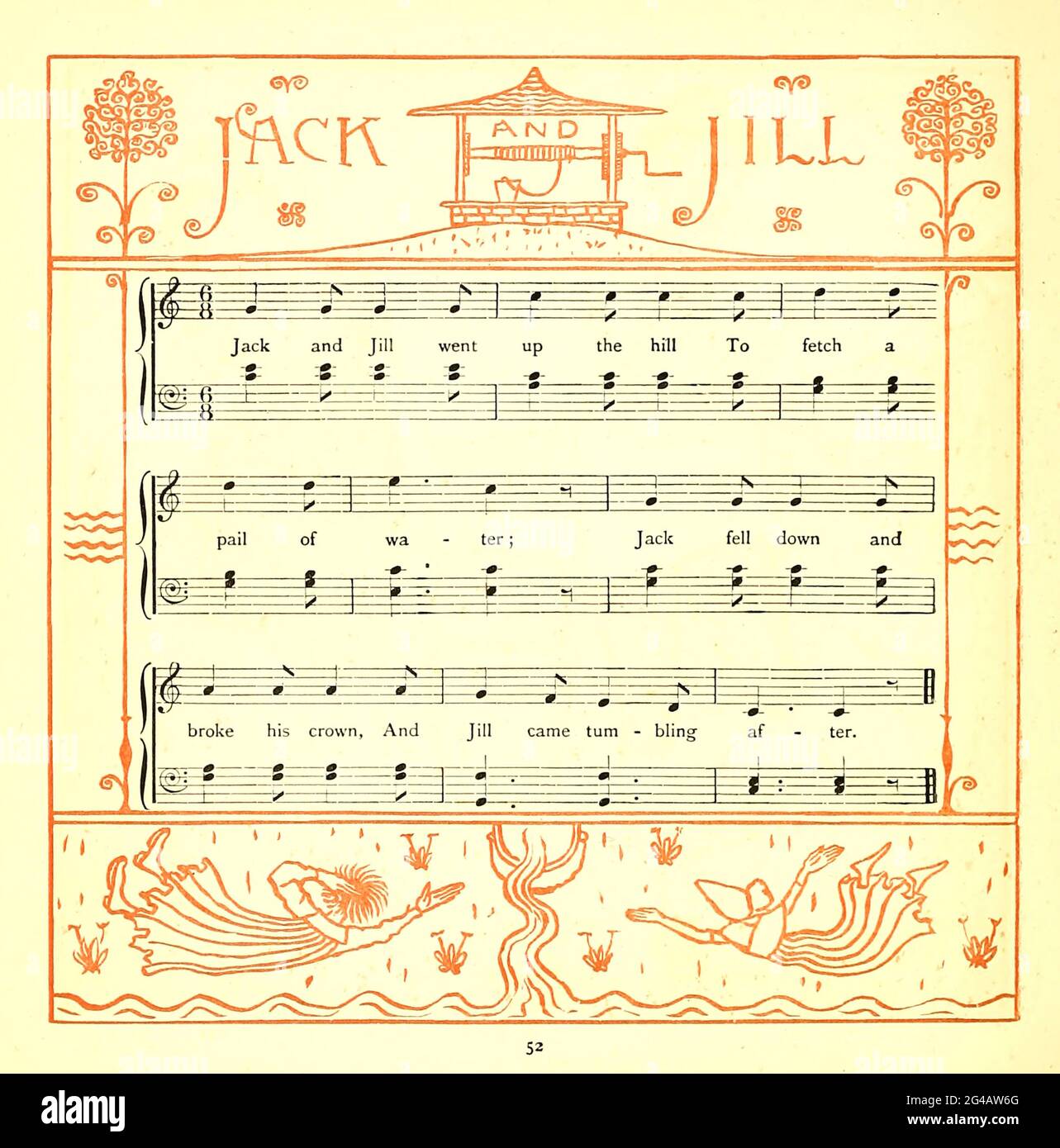 Jack jill went hill fetch pail water hires stock photography and