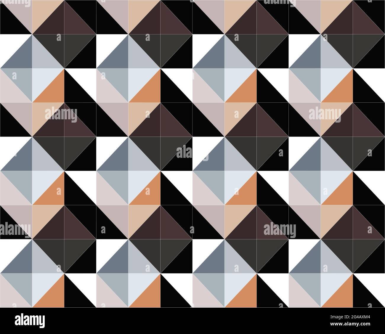 Seamless pattern of geometric elements in a modern style. Applicable for background design and print Stock Vector