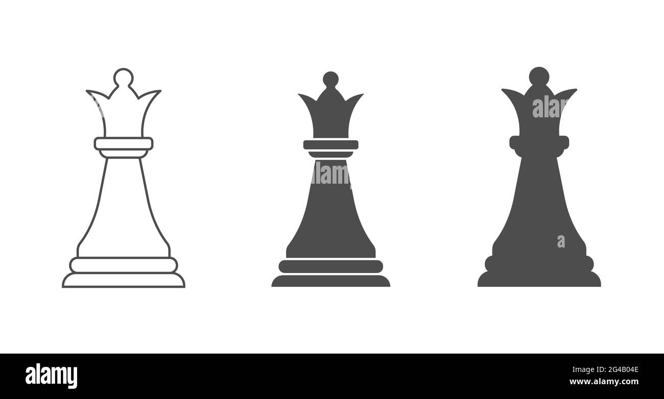 Black pawn chess piece clipart flat design icon isolated on