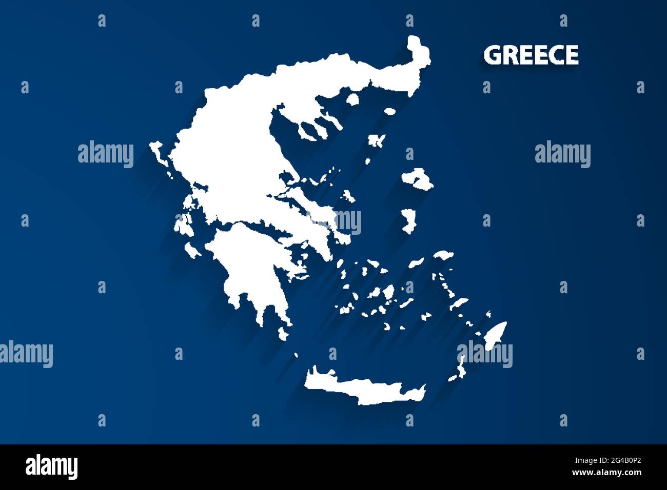 Vector map of west greece hi-res stock photography and images - Alamy