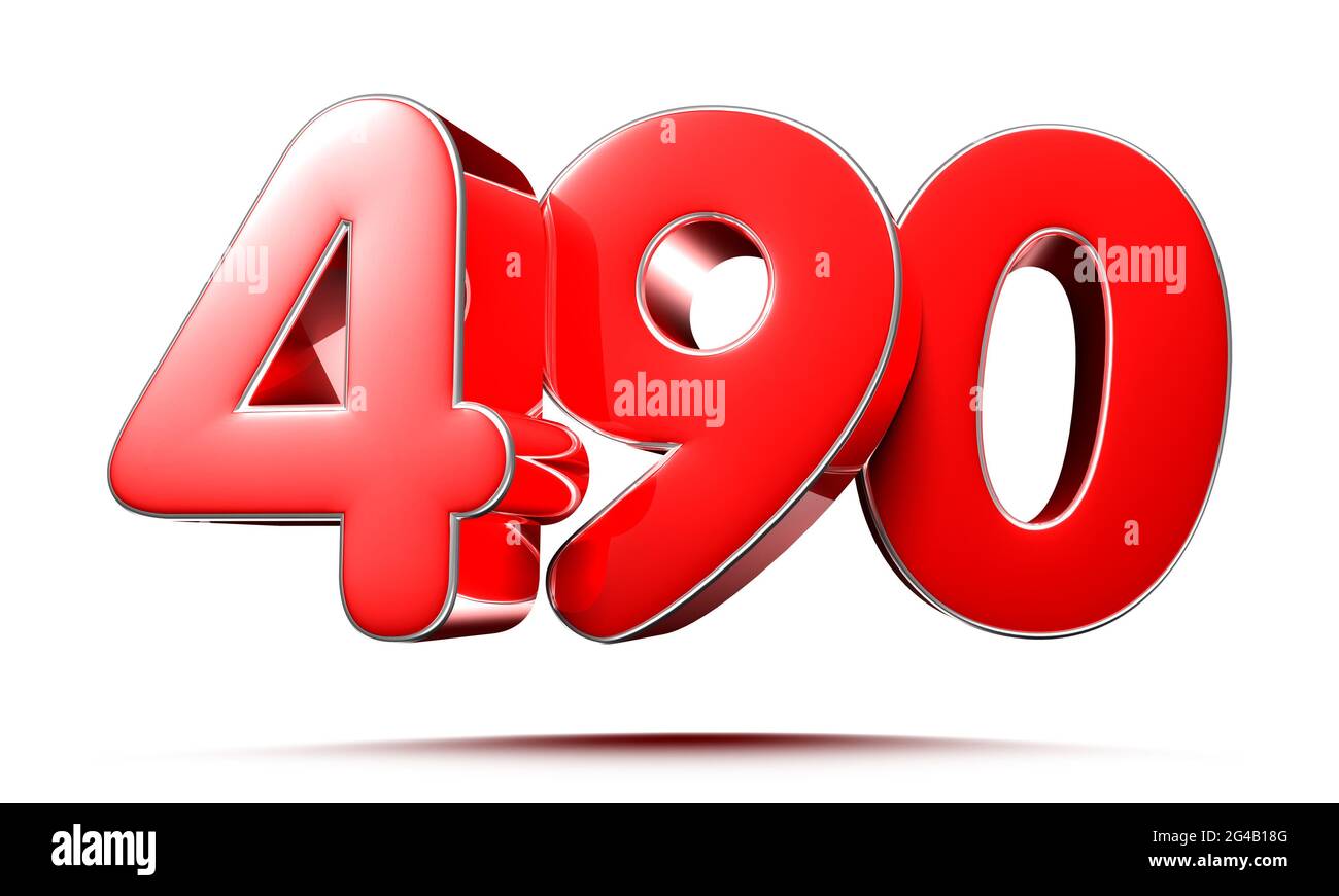 3d number 490 hi-res stock photography and images - Alamy