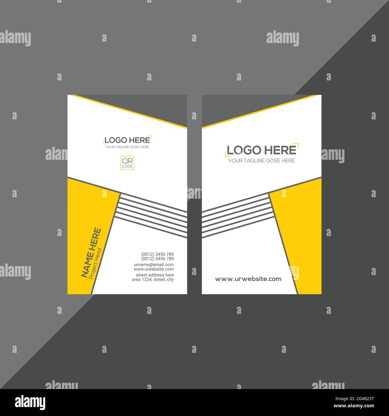 simple vector business card Stock Vector Image & Art - Alamy