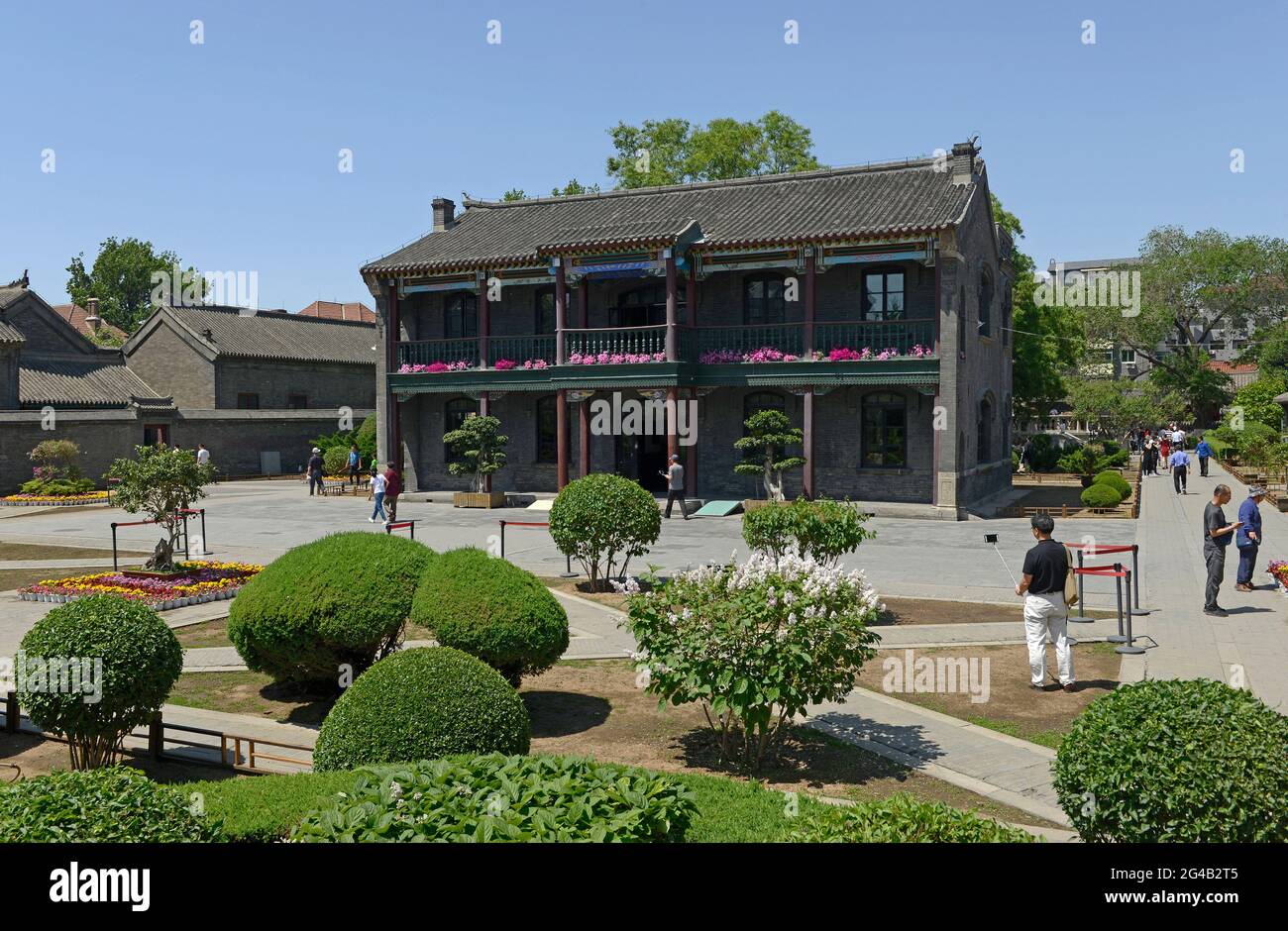 Restored buildings at the campus of Zhang Xueliangs house in Shenyang