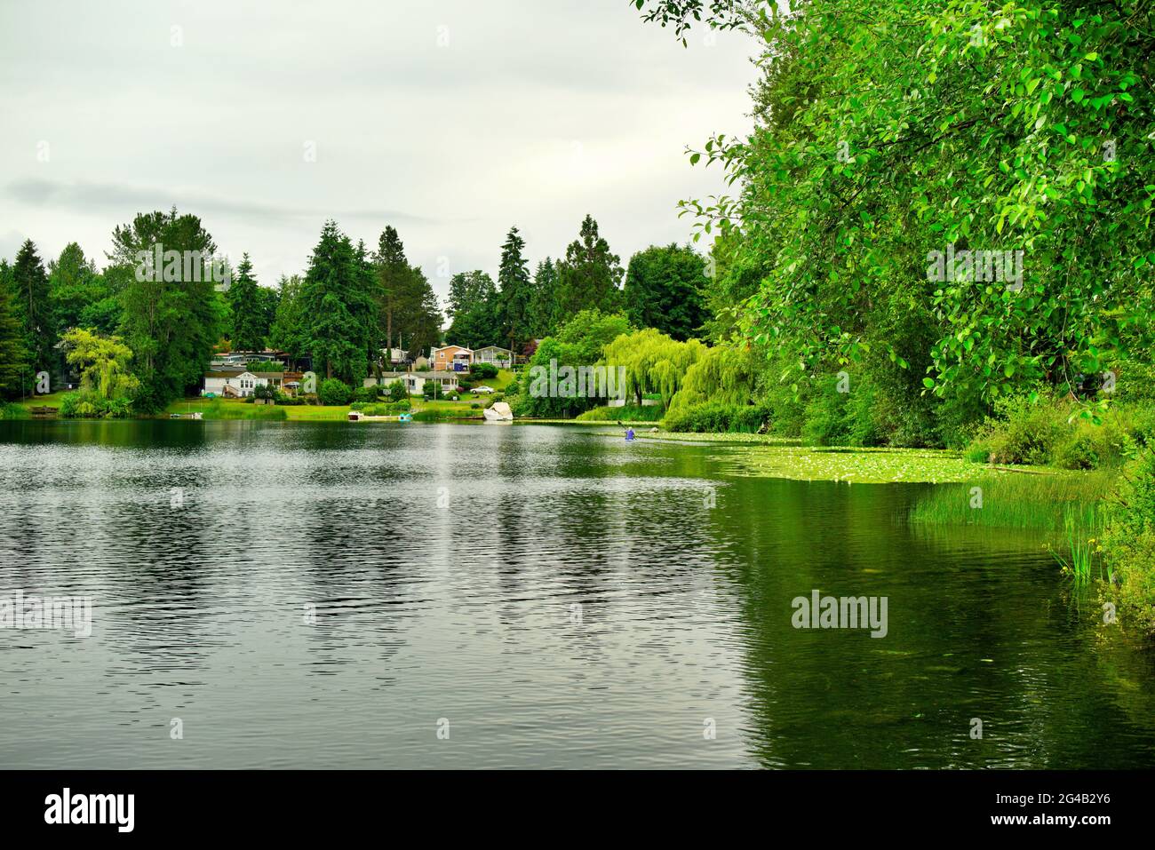 Angle Lake park, Seatac, Stock Photo