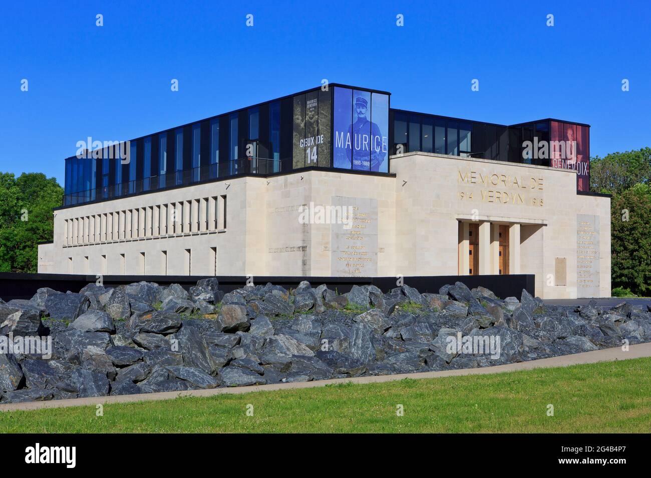 The First World War Verdun Memorial Museum in Fleury-devant-Douaumont (Meuse), France) Stock Photo