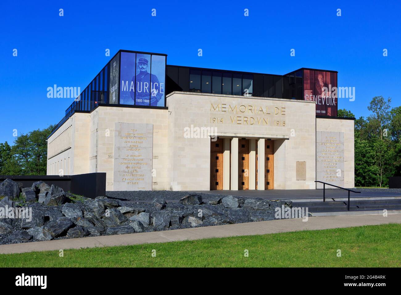 The First World War Verdun Memorial Museum in Fleury-devant-Douaumont (Meuse), France) Stock Photo