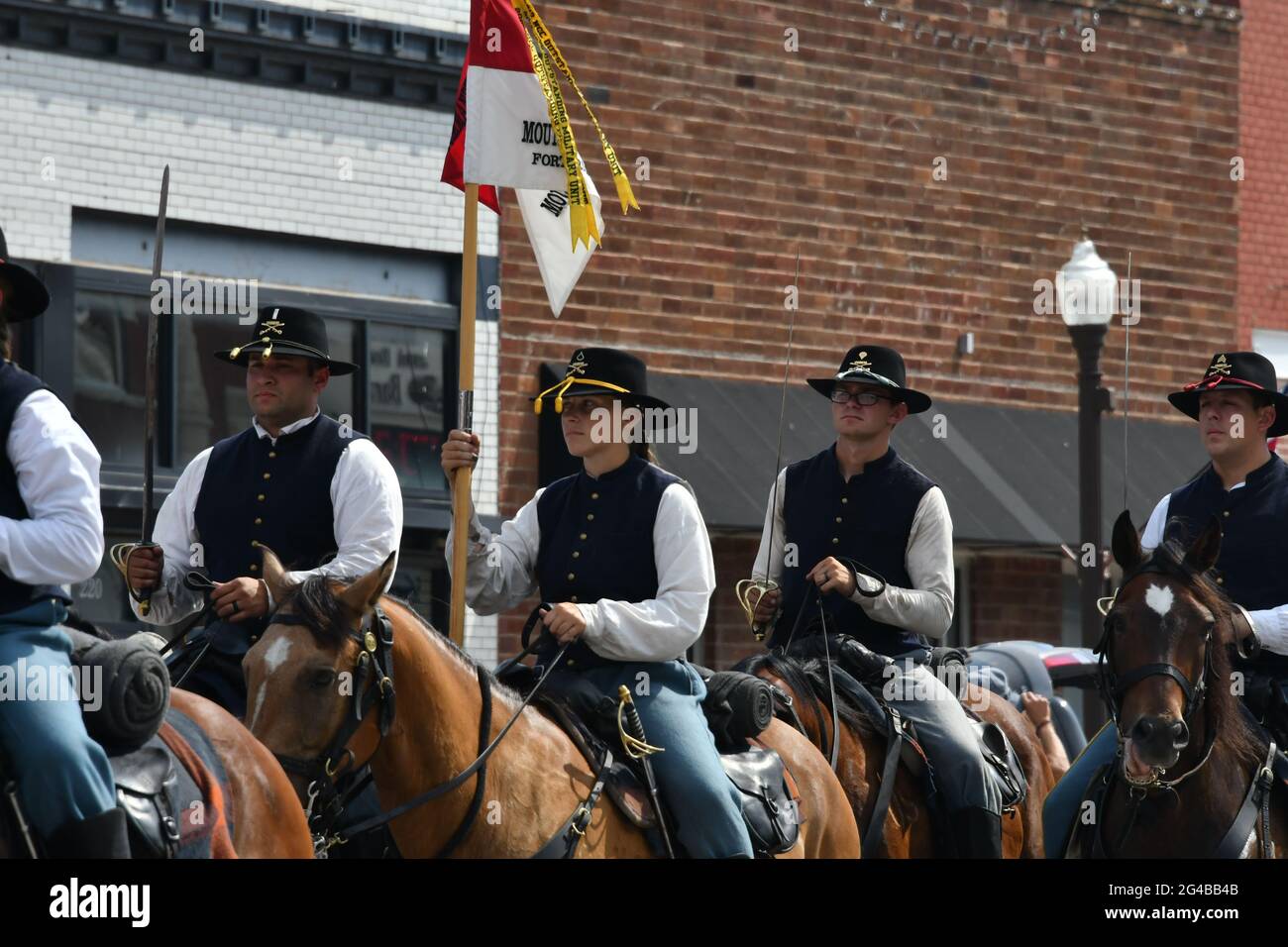 Members of the Fort Riley Commanding General’s Mounted Color Guard ...