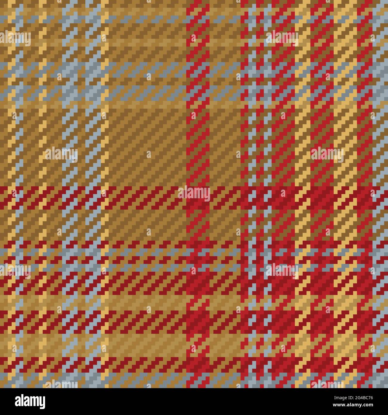 Seamless pattern of scottish tartan plaid. Repeatable background with check fabric texture. Flat vector backdrop of striped textile print. Stock Vector