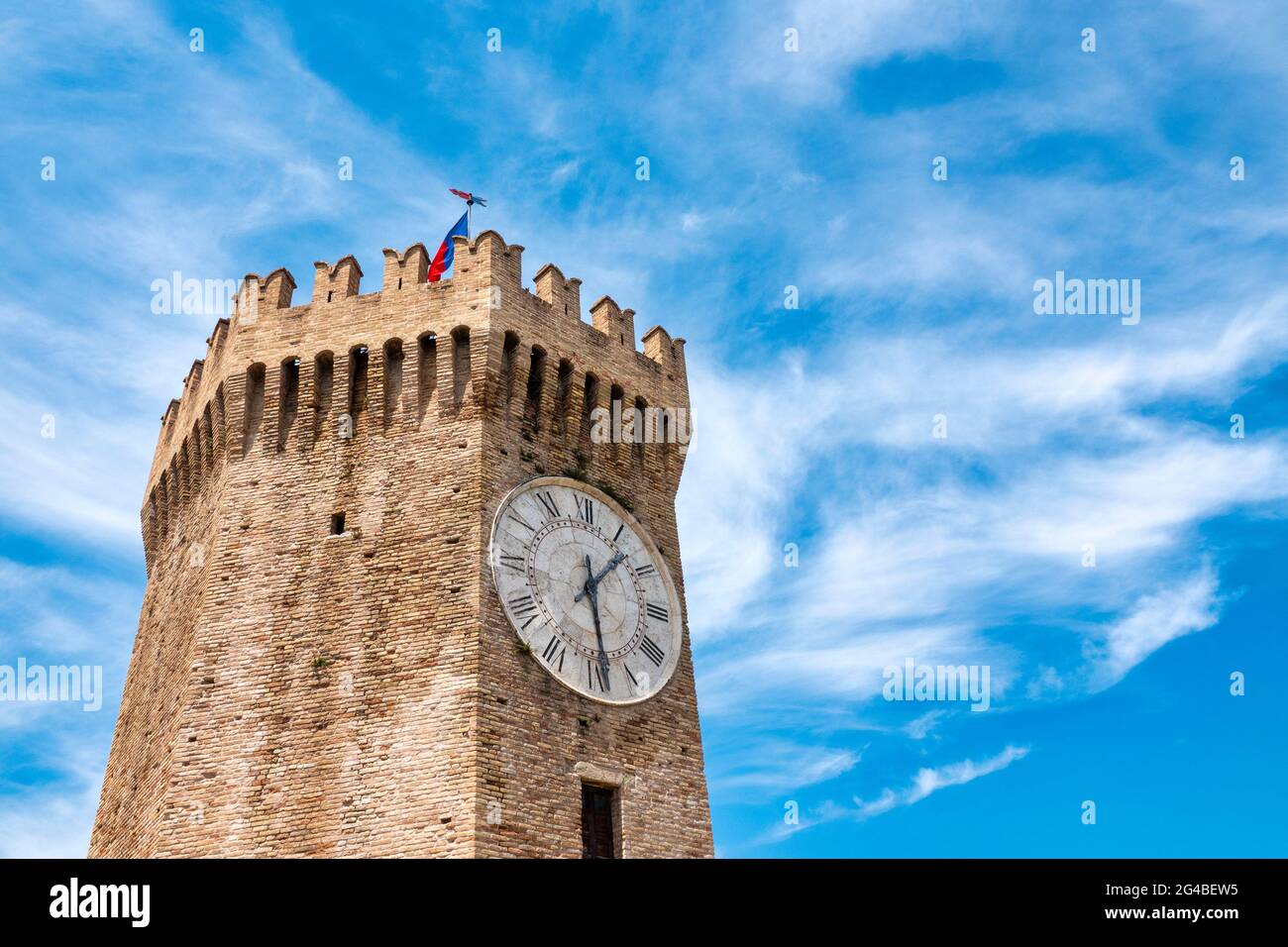 Torre dei Gualtieri in San Benedetto del Tronto, Italy Stock Photo