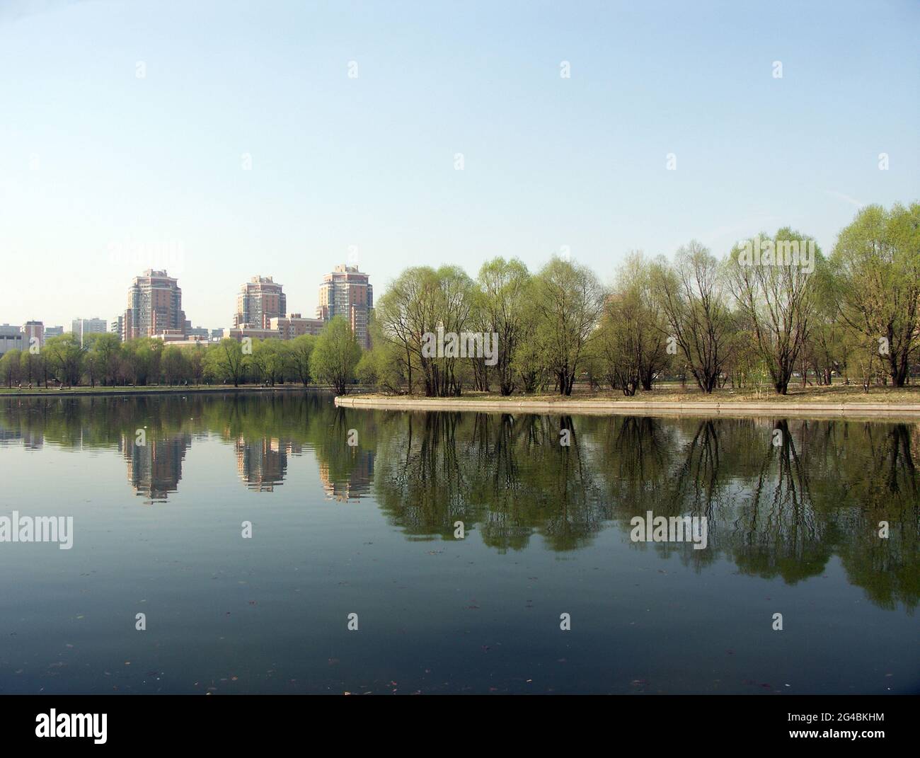 spring in city park at day Stock Photo - Alamy