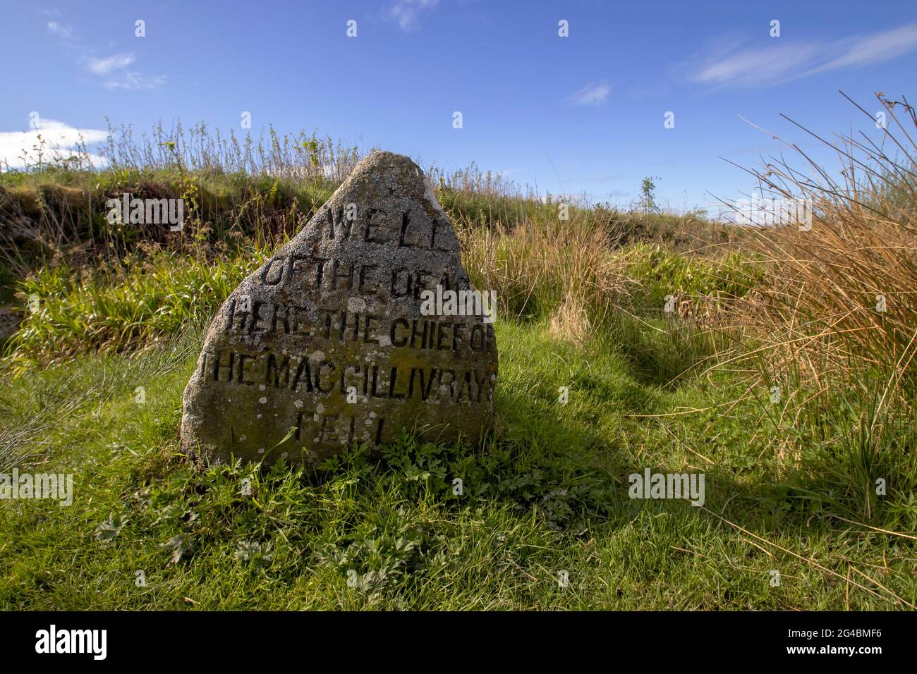 Culloden Moor was the site of the Battle of Culloden in 1746 near Inverness, Scotland, UK Stock Photo